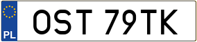 Trailer License Plate